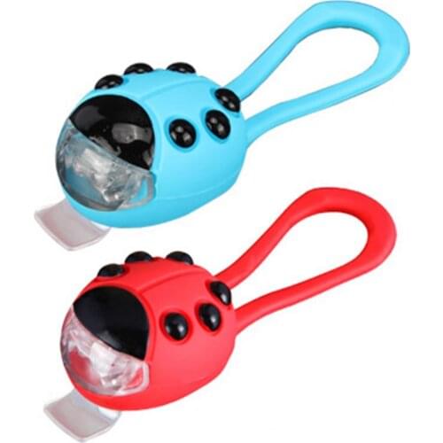 Bike Headlight Easy Installation Led Ladybug Bicycle Warning Front Light Safety Head Light Night Riding Mini Warning Lamp