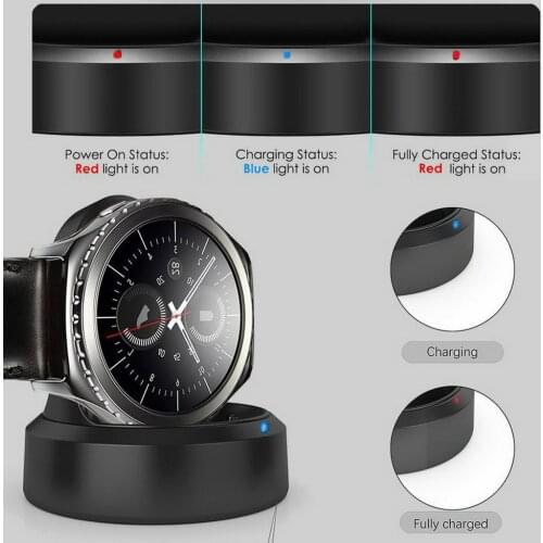 Charger For Samsung Gear S3 Portable Wireless Charging Dock Magnetic Cradle Classic Frontier Smart Watch Charger