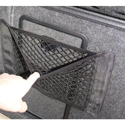 Car Trunk Box Storage Bag Mesh Net Bag 40cm*25CM Car Styling For ford fiesta opel astra h skoda octavia audi a4 b6 Dacia duster