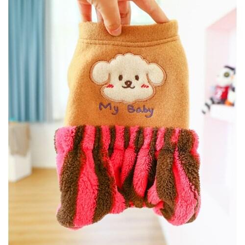Winter Jumpsuit Dog Warm Dog Clothes For Small Dogs Garment Pet Coat Cute Puppy Costume Doggie Clothing Pants Costume Cat Outfit
