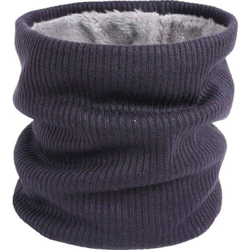 Winter Scarf Knit Warm Neck Rings Lady Children Girl Face Mask Neckerchief Plush Collar Scarves Unsiex