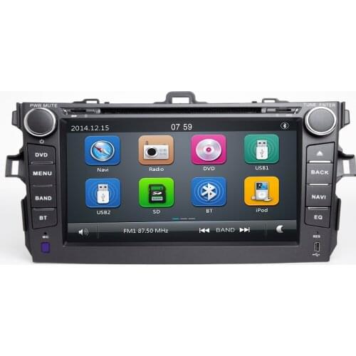 2 Din 8" Car Dvd Player For Toyota Corolla 2007 2008 2009 2010 2011 In Dash Car Radio Gps Video Wifi Bluetooth