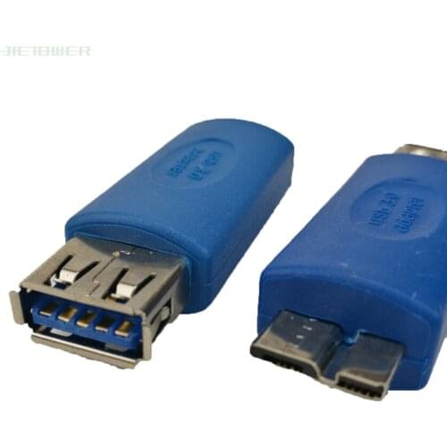 300pcs/lot Standard USB3.0 USB 3.0 Type A Female To Micro B Male A To MICRO Adapter Convertor Connector Blue Note3 OTG