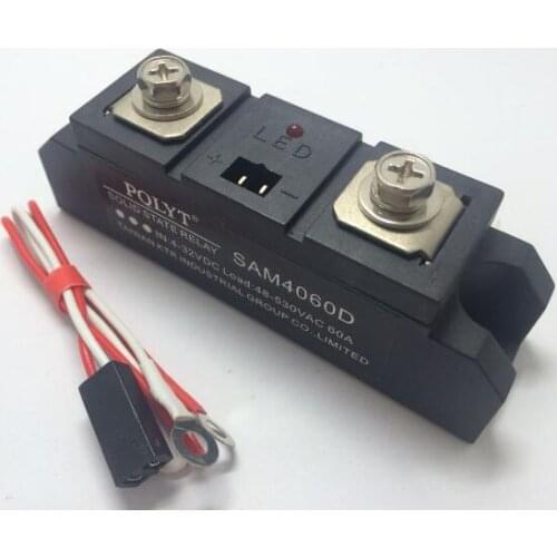 4-32VDC to 48-530VAC Industrial large current solid state relay DC-AC SAM4040D SAM4060D SAM4080D SAM40100D