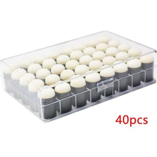 40pcs Finger Sponge Daubers Painting Ink Pad Stamping Brush Craft Case Art Tool F1CC