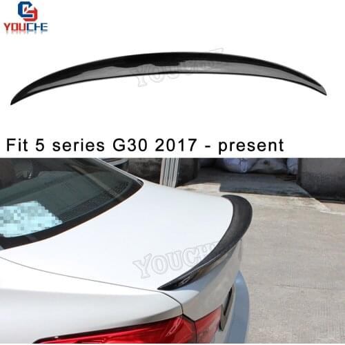 G30 Spoiler MP Style Carbon Fiber Car Accessories Rear Trunk Spoiler For BMW 5 Series G30 4-door Sedan 2017 + 520i 530i M5 F90