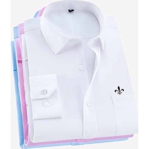 Dudalinas Camisa Social Masculino Twill Vestido Homen Slim Fit Camisas Casuais de Manga Longa Negócios Masculinos Chemise