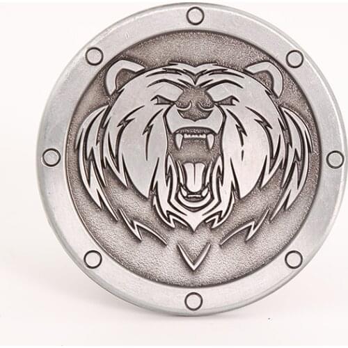 Western denim belt buckle son lion zinc alloy personality belt link buckle both men and women belt buckle