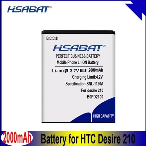 HSABAT 2000mAh B0PD2100 Battery For HTC Desire 210 Mobile Phone Battery