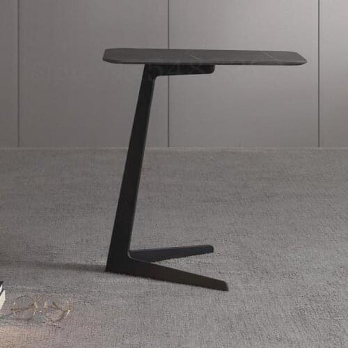 Italian Minimalist Slate Table Nordic Light Luxury Creative Corner Table Sofa Side Table Modern Living Room Corner Mobile