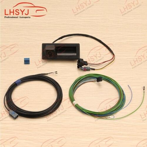 OEM CVBS Trunk Handle Rearview Camera for VW for Audi 5ED 827 566D with Cable for VW MQB JETTA MK6 TIGUAN 5N MIB RCD360 RCD330