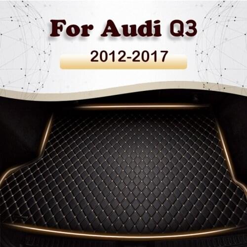 Car trunk mat for Audi Q3 2012 2013 2014 2015 2016 2017 Cargo Liner Carpet Interior Parts Accessories Cover
