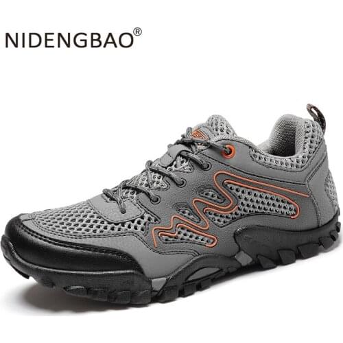 2020 Autumn Winter Outdoor Big Size Hiking Shoes Men Breathable Trekking Sneakers Mountain Climbing Footwear Male Sport Shoes