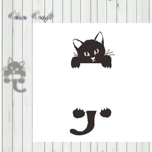 Metal Cutting Dies Cat Background Scrapbooking Paper Craft Punch Knife Embossing Art Cutter Dies