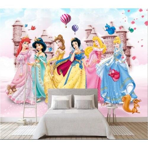 Customize 8d photo wallpaper 3D wallpaper mural children room girl bedroom background decorative wall covering
