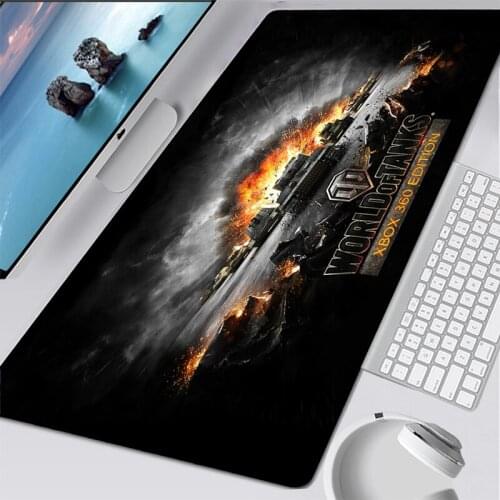 Non-skid mouse pad Laptop Mouse Pad The World of Tanks Style Design Large Gaming Gamer mouse pad keyboard mouse pad carpet mat