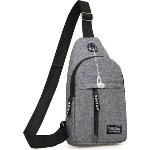 New Male Women Nylon Waist Packs Sling Bag Crossbody Outdoor Sport Shoulder Chest Daily Picnic Canvas Messenger Pack Bolsa