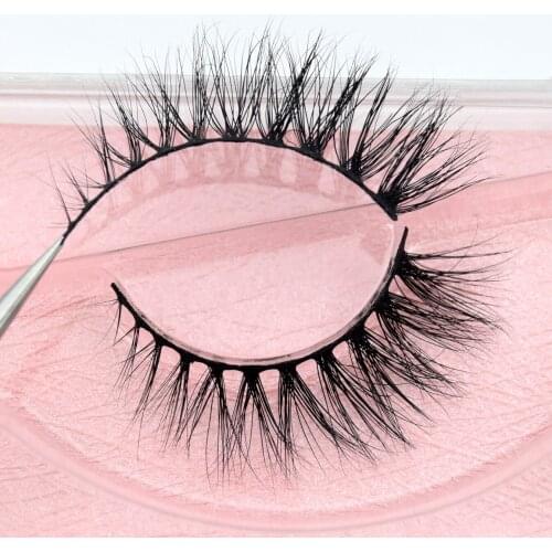 Visofree New Arrival eye lashes handmade natural make up False eyelashes sexy Extension for Beauty Makeup 3D Mink Lashes M55