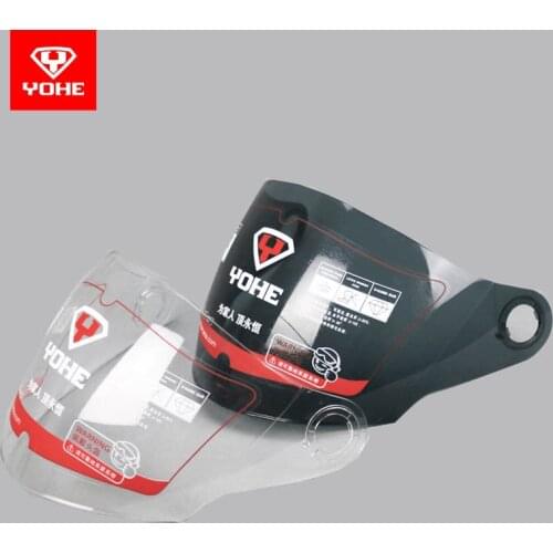 YOHE YH-868 Motorcycle visor, half face helmet 868 general original lens , clear black