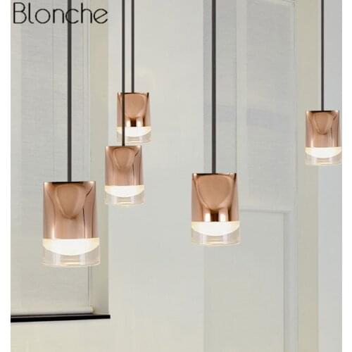 Post-modern Aluminum Pendant Lights for Living Room Bedroom Nordic Led Spot Hanging Lamp Kitchen Fixtures Home Decor Luminaire