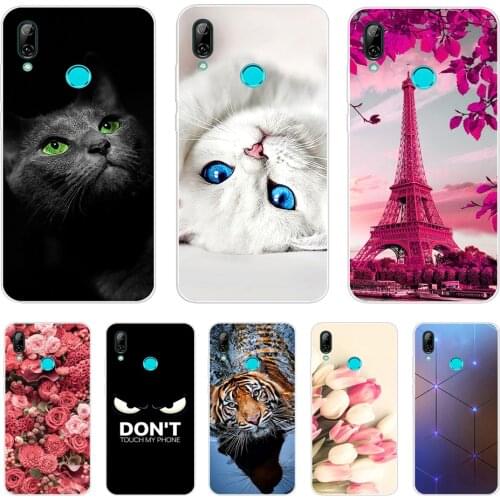 For Huawei P Smart 2019 Cases Silicon Soft TPU Back Cover on Huawei P Smart plus 2019 Case Cover for huawei p smart Z bumper cat