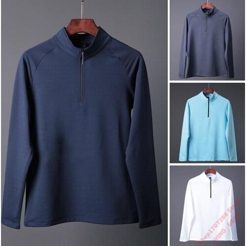 Sports Long-Sleeved Mens Autumn Quick-Dry Running Fitness Training Wear Stand Collar Loose Outdoor Group Top