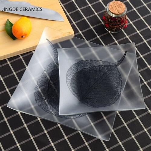 Glass Food Serving Plate Fruit Dessert Cake Salad Tray Meal Pasta Storage Container Main Dish Western Tableware