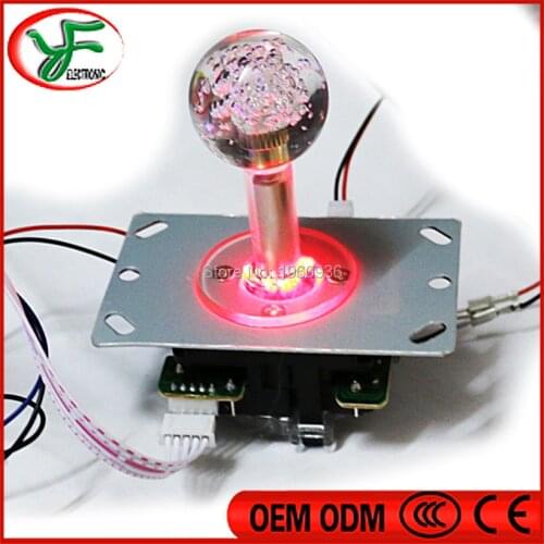 5V led illuminated joystick copy SANWA 5 Pin stick Arcade joystick Red blue yellow green white 5colors