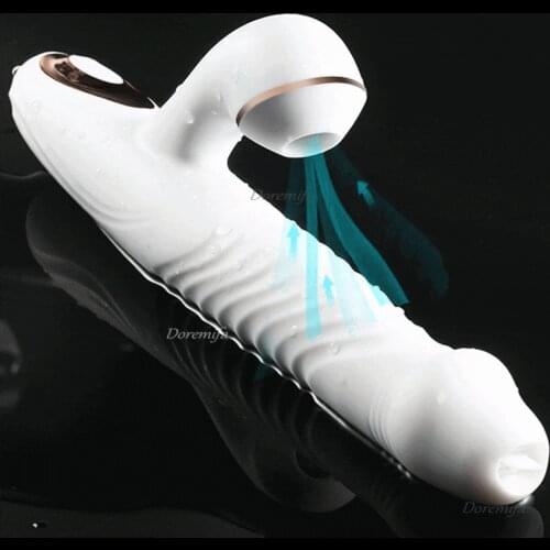 Retractable Vibrator Dildo G-Spot Massage Tongue Licking Sex Toys Female Licking Clitoris Sucker Masturbation Adult Products 18