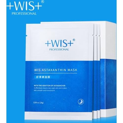 WIS 10Pcs Astaxanthin Faciall Mask Anti-Aging Tightening Shrinking Pores Moisturizing Treatments & Masks Skin Care Product