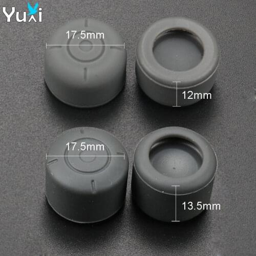 YuXi 2pcs Black Red Blue Grey Silicone Enhanced Stick Cap For Nintend Switch NS Joy-Con Controller sticks Grips Cover