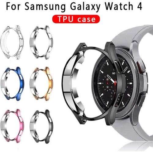 Screen Protective Watch Case For Samsung Galaxy Watch 4 Classic 42MM 46mm Shockproof Full Protector Cover TPU Transparent Shell