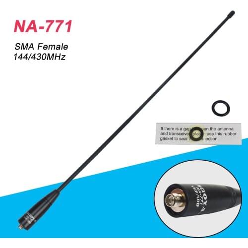 Nagoya NA-771 SMA-F Female Dual Band VHF/UHF 144/430MHz Soft Antenna NA771 For Baofeng UV-5R UV-82 BF-888S Walkie Talkie NA 771