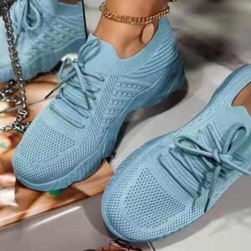 Women Sneakers Fashion Mixed Color Platform Sport Shoes Casual Breathable Suede Leather Running Walking Lace Up Ladies Shoes