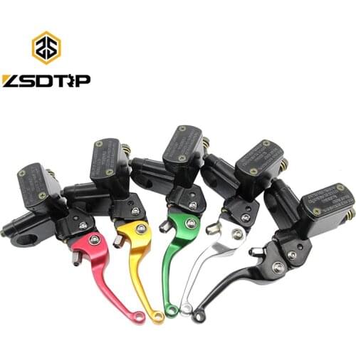 ZSDTRP L100 ASV CNC Folding Brake Lever With Front Pump Fit CRF KLX YZF RMZ Motorcycle Dirt Bike