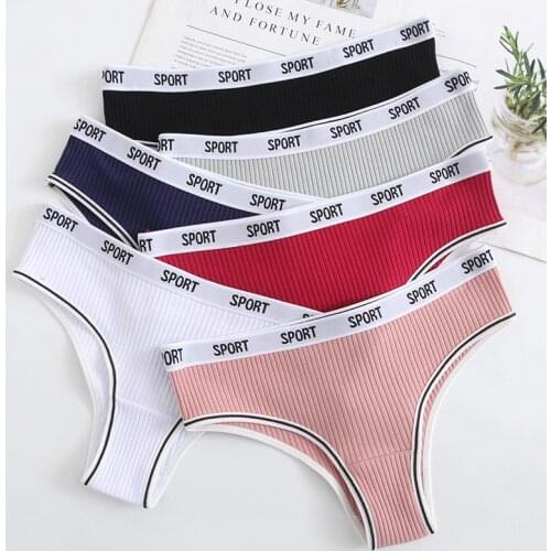 1PCS/Set Womens Solid Color Panties G-string Thong Cotton Intimates Lingerie Underwear Sexy Panties Female Underpants Pantys