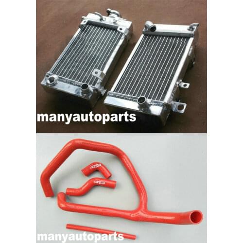 Aluminum radiator +RED hose FOR HONDA XL650 XL650VY XL 650 XL650R XL650V TRANSALP