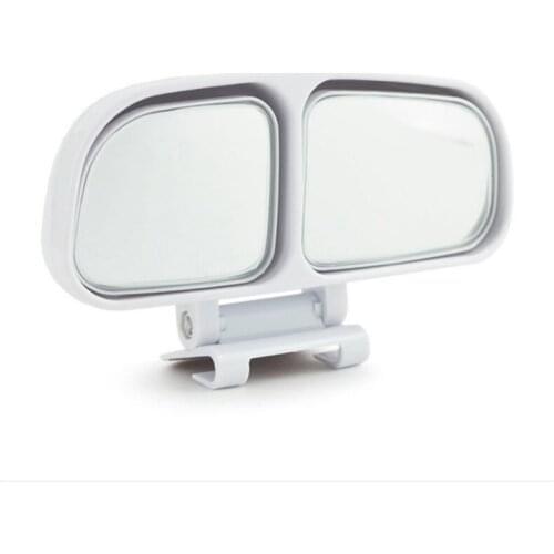 Car Rearview Blind Spot Mirror Driving Reversing Safety White Left Side Auxiliary Mirror Truck Trailer RV Camper Accessories