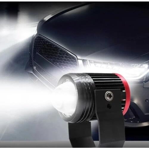 Lock and Load Spray Car LED Spotlight Lens 12v24v Motorcycle Headlight Two-Color Far and near Integrated Laser Spotlight