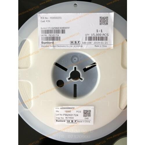 Free Shipping 15000PCS/plates NEW GZ0603D800TF 0603 80R 200MA Magnetic beads