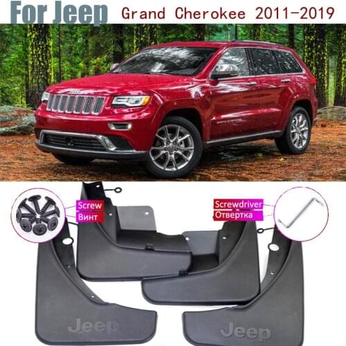 4th Gen Car Mudflap 4x Mudguards Fender Styling Accessories Guard Flap Splash Protection For Jeep Grand Cherokee WK2 2011~2019