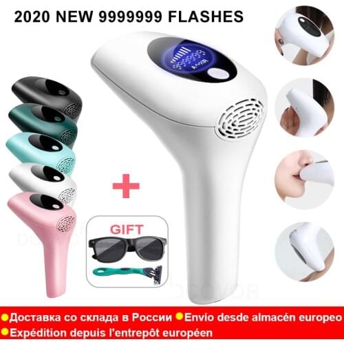 2020 New Laser Epilator Permanent IPL Photoepilator 999999 Flashes Hair Removal depiladora Painless electric Epilator Dropship