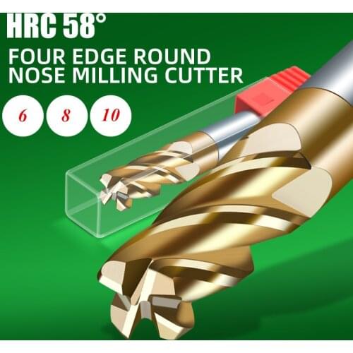 Milling Cutter Alloy Coating Tungsten Steel Tool Cnc Maching HRC58 Endmill ROMTIC Top Milling Cutter Kit Milling Machine Tools