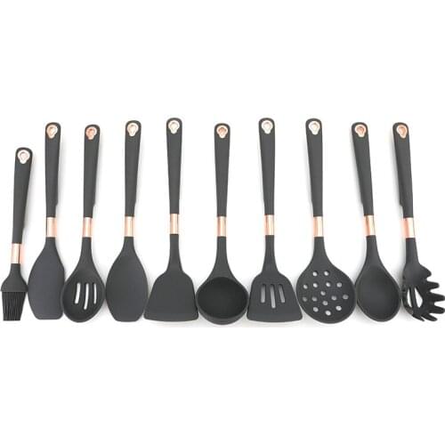 HOT Silicone Kitchenware Cooking Utensils Set Heat Resistant Kitchen Non-Stick Cooking Utensils Baking Kitchen
