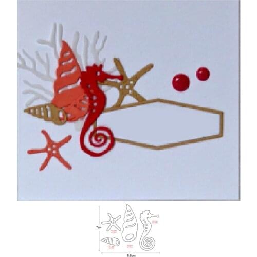Metal cutting dies cut die mold Animals Seahorse Starfish Decoration Scrapbook paper craft knife mould blade punch stencils dies