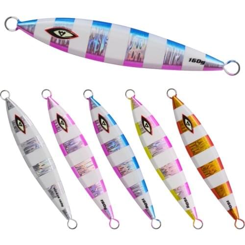 FUNADAIKO Metal Jig Fishing Equipmen 160g/200g/250g Off Shore Super Hard Lead Vertical Jigging Bait Fishing Tackle Lure