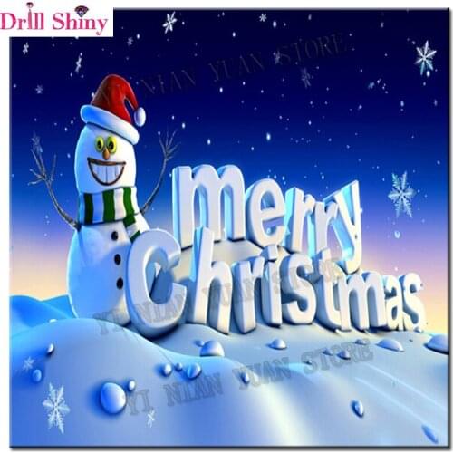 New Full Diamond Needlework Diy Diamond Painting Kit 3D Diamond Cross Stitch Embroidery Merry Christmas gift Decoration