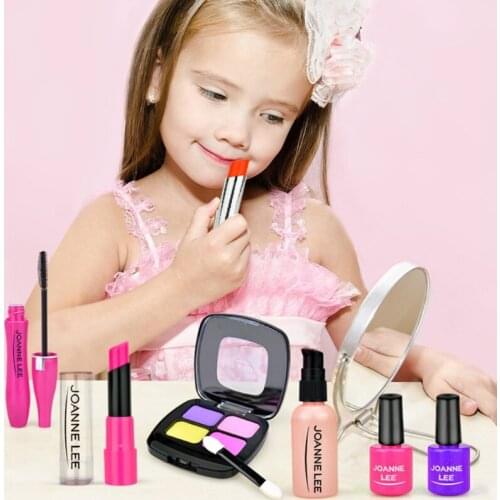 Girls Make Up Toy Set Pretend Play Princess Pink Makeup Beauty Safety Non-toxic 97BC