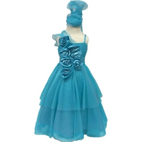 2020 new fashion childrens clothing Girls' Dresses Princess Net Piano Performance