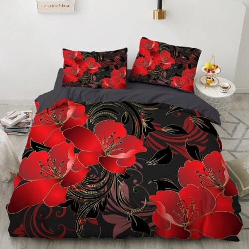 Luxury 3D Bedding set Europe Queen King Double Duvet cover set Bed linen Comfortable Blanket/Quilt cover Bed Set Wedding black